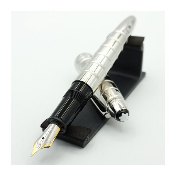 Mont Blanc 38237 Meisterstuck Solitaire Platinum-Plated Facet Le Grand a M