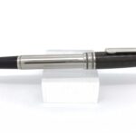 Mont Blanc 5827 Meisterstuck Solitaire Carbon & Steel Fountain Pen (Misura M)