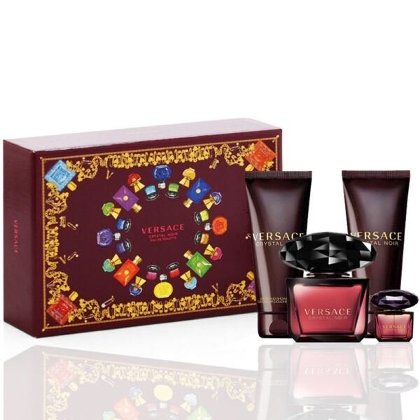 Versace Crystal Noir ( 4 Pezzi ) EDT SET Gift